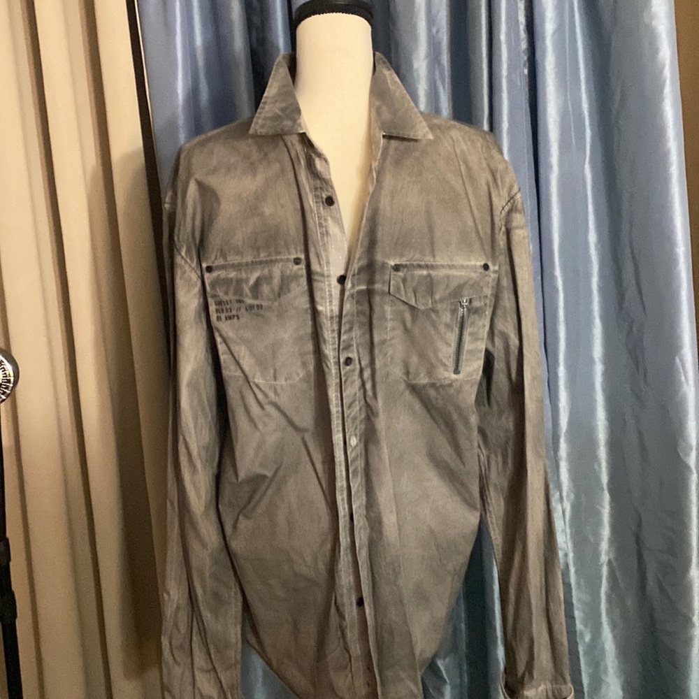Guess long sleeve collar shirt